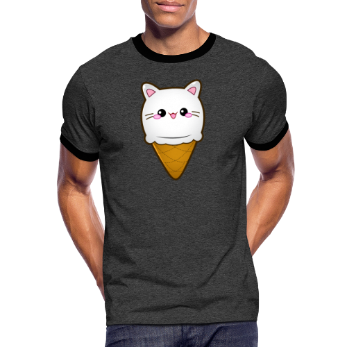 Ice Cream Cat Eiscreme Eis Katze Vanille Eiskugel