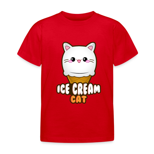 Ice Cream Cat Eiscreme Eis Katze Vanille Eiskugel