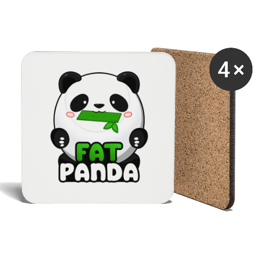 Fat Panda mit Bambus - Pandabär Cute Kawaii ^_^