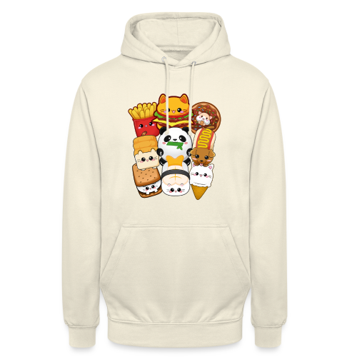 moodrush Design Kawaii Cat Fast Food Print