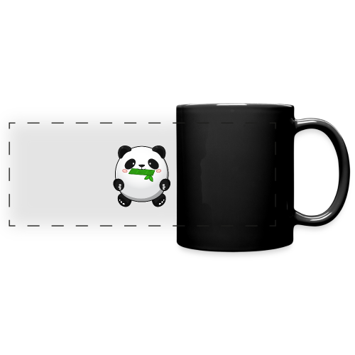 Fat Panda mit Bambus - Pandabär Cute Kawaii Bär