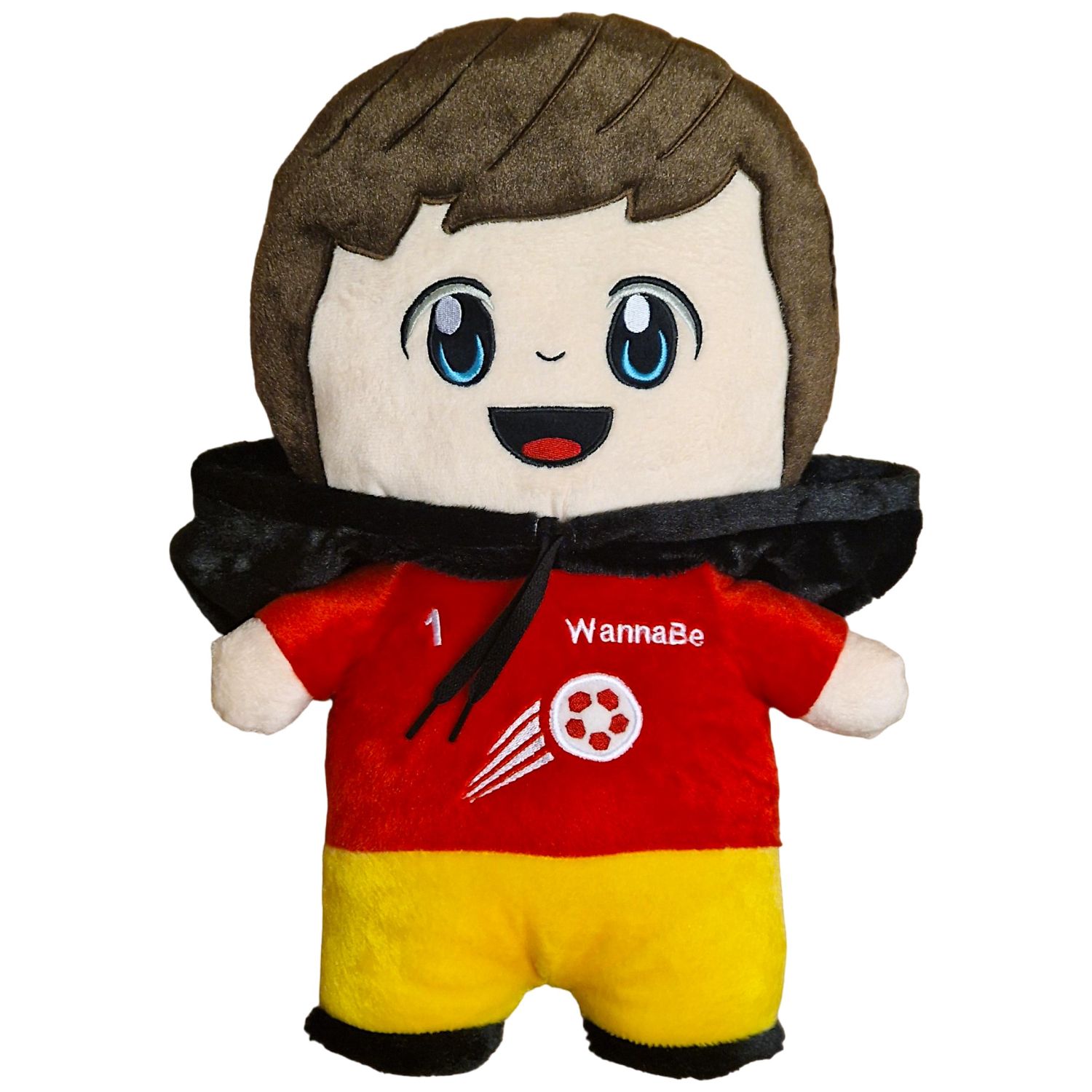WannaBe Deutschland Europameister Puppe Shop Pluesch mit Hoodie